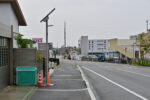 八尾市郡川の避難路に設置したソーラー照明灯(ストークスマート)その2
